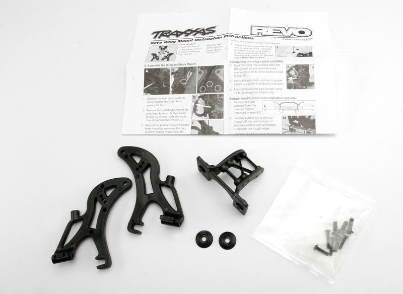 Traxxas Flügel-Halter komplett 5411 - Abbildung 1