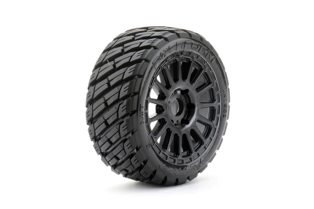 Jetko Extreme Tyre 1:8 Buggy Extreme Tyre Rockform Belted on Black Rim JK1503RB