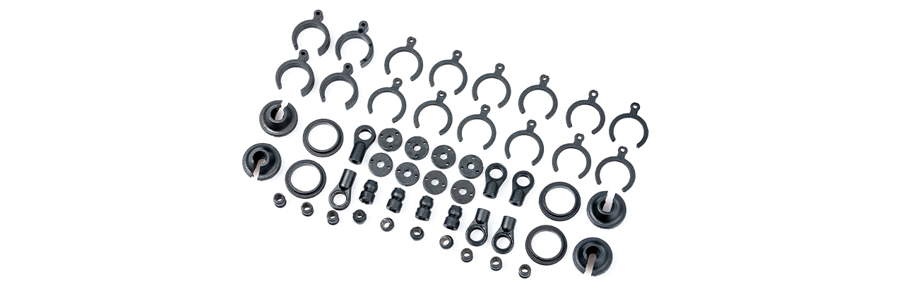 LPR Dämpfer Plastik Kleinteile Set - S10 Twister 124022 - Abbildung 1