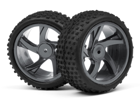 Maverick 1/18 BUGGY WHEEL &amp; TYRE ASSEMBLY (ION XB) MV28052