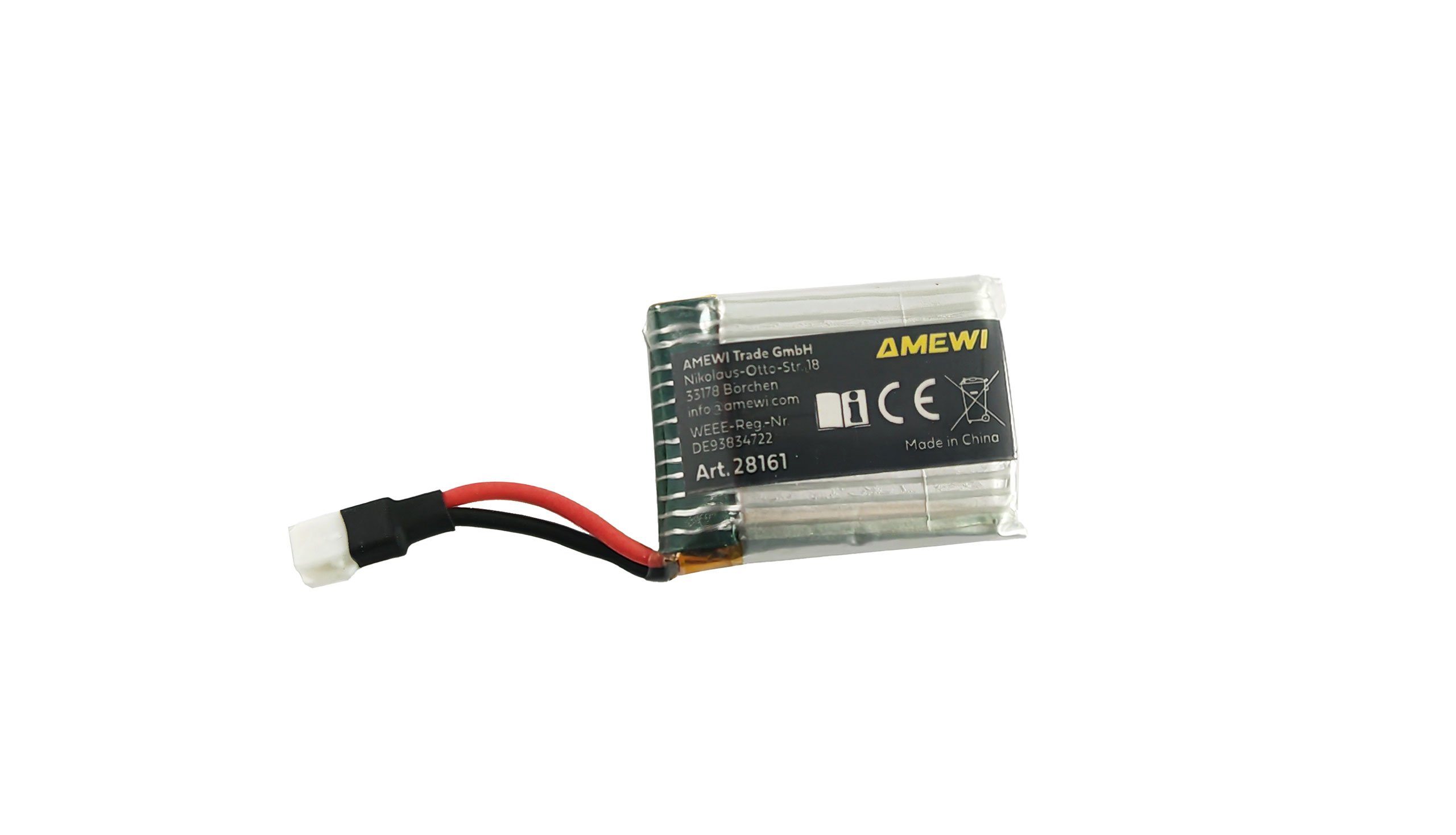 Amewi LiPo Akku 1S 3,7V 500mAh 25C JST-Molex 28161