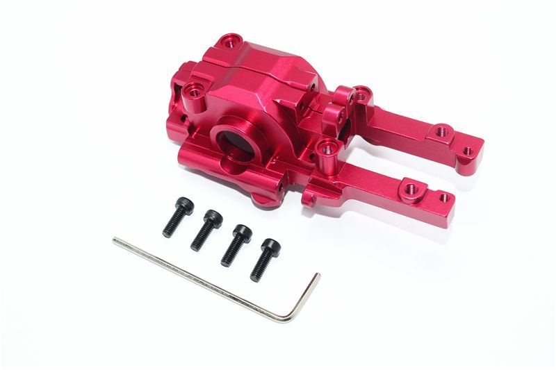 GPM Alu Getriebebox eloxiert hinten rot Traxxas 1/16 E-Revo