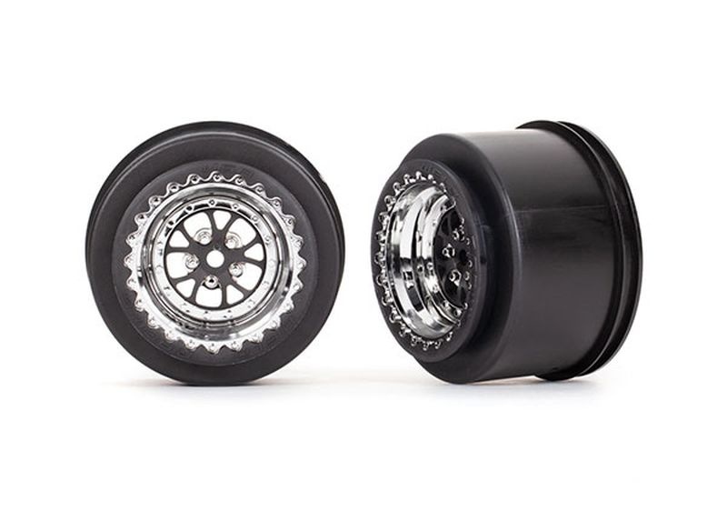 Traxxas Felgen chrom hinten (2) 9473R - Abbildung 1