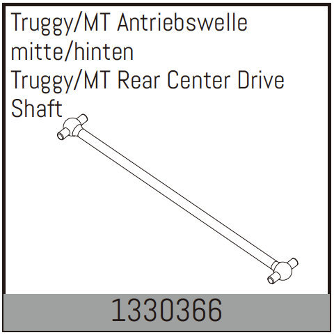 Absima Truggy/MT Antriebswelle mitte/hinten 1330366