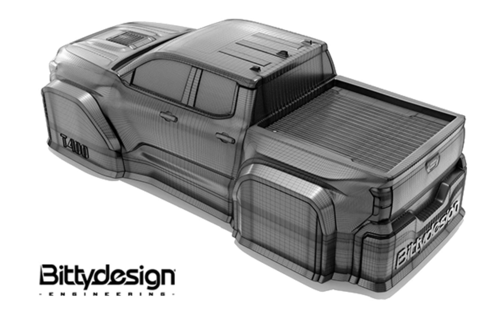 Bittydesign T-400 1/18 Traxxas TRX-4M Karosserie klar Pre-cut BDTRX-18T400 - Abbildung 4