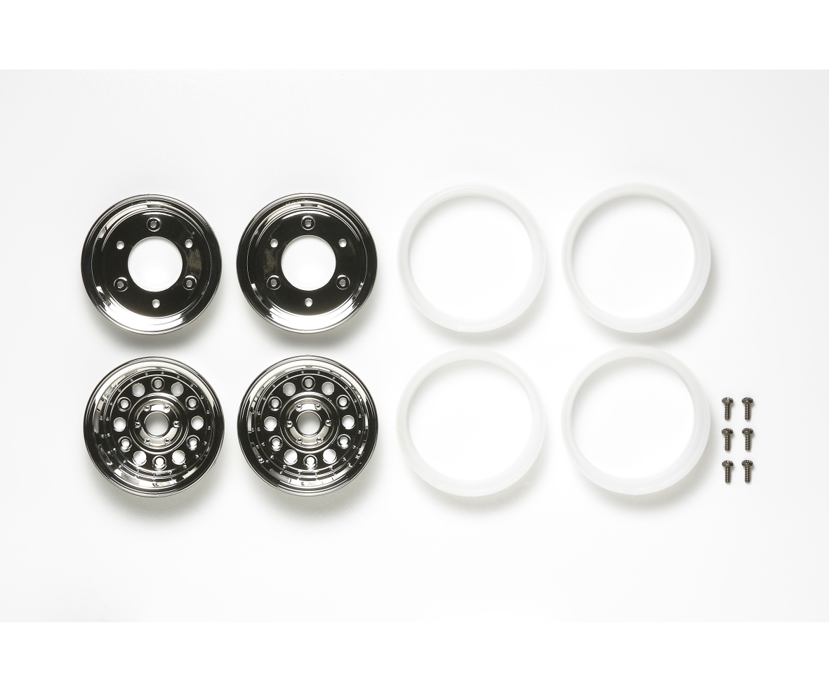 Tamiya 54414 Bruiser 4x4 Felgen (2) 4-teilig chrom 300054414
