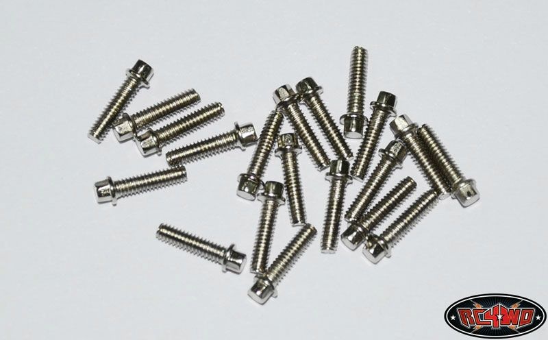 RC4WD Miniature Scale Hex Bolts (M2 x 8mm) (Silver) Z-S0423