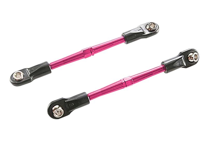 Traxxas Gewindestangen L/R 59mm Alu pink 3139P