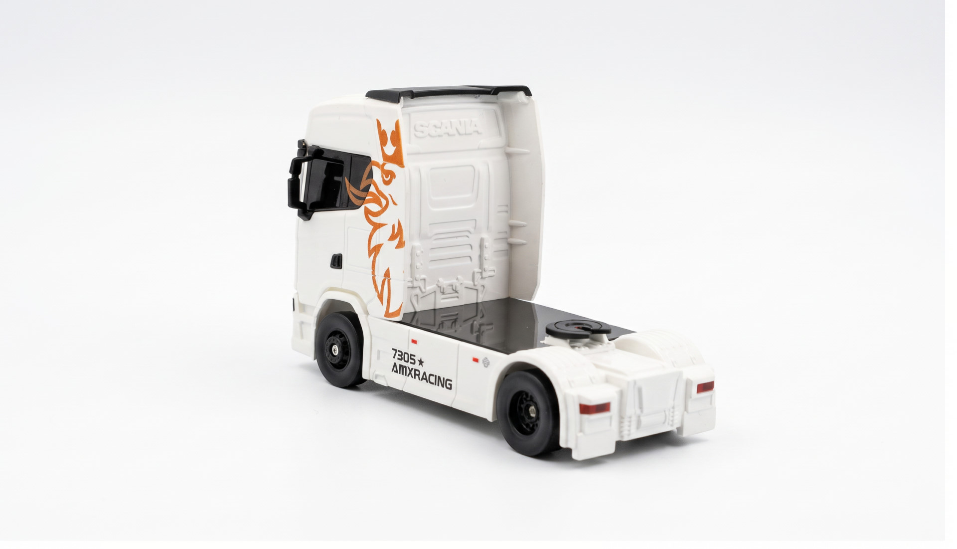 Amewi Scania 730 S Mini LKW mit Kofferauflieger proportional 4WD 1:64 RTR weiß - Abbildung 6