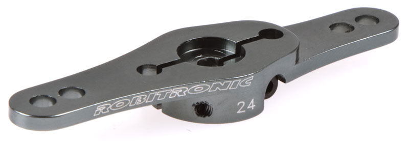 R17012G Servo Arm Alu 24Z Grau Doppelarm (2 Ebenen) - Abbildung 1