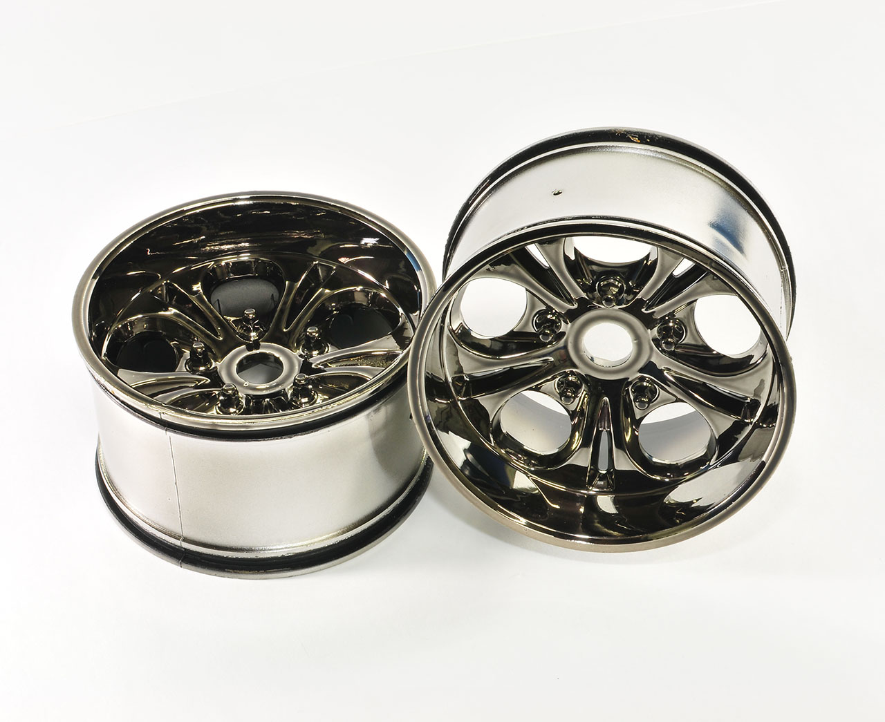 GS287A Felgen Schwarz-Chrom mit 23mm Sechskant