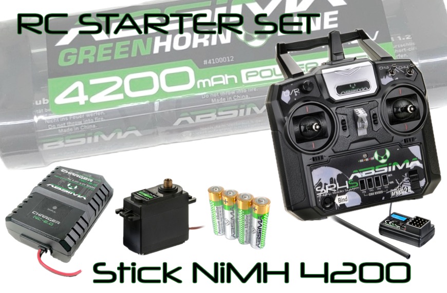 Absima RC Starter-Set "Stick NiMH 4200" 2200015