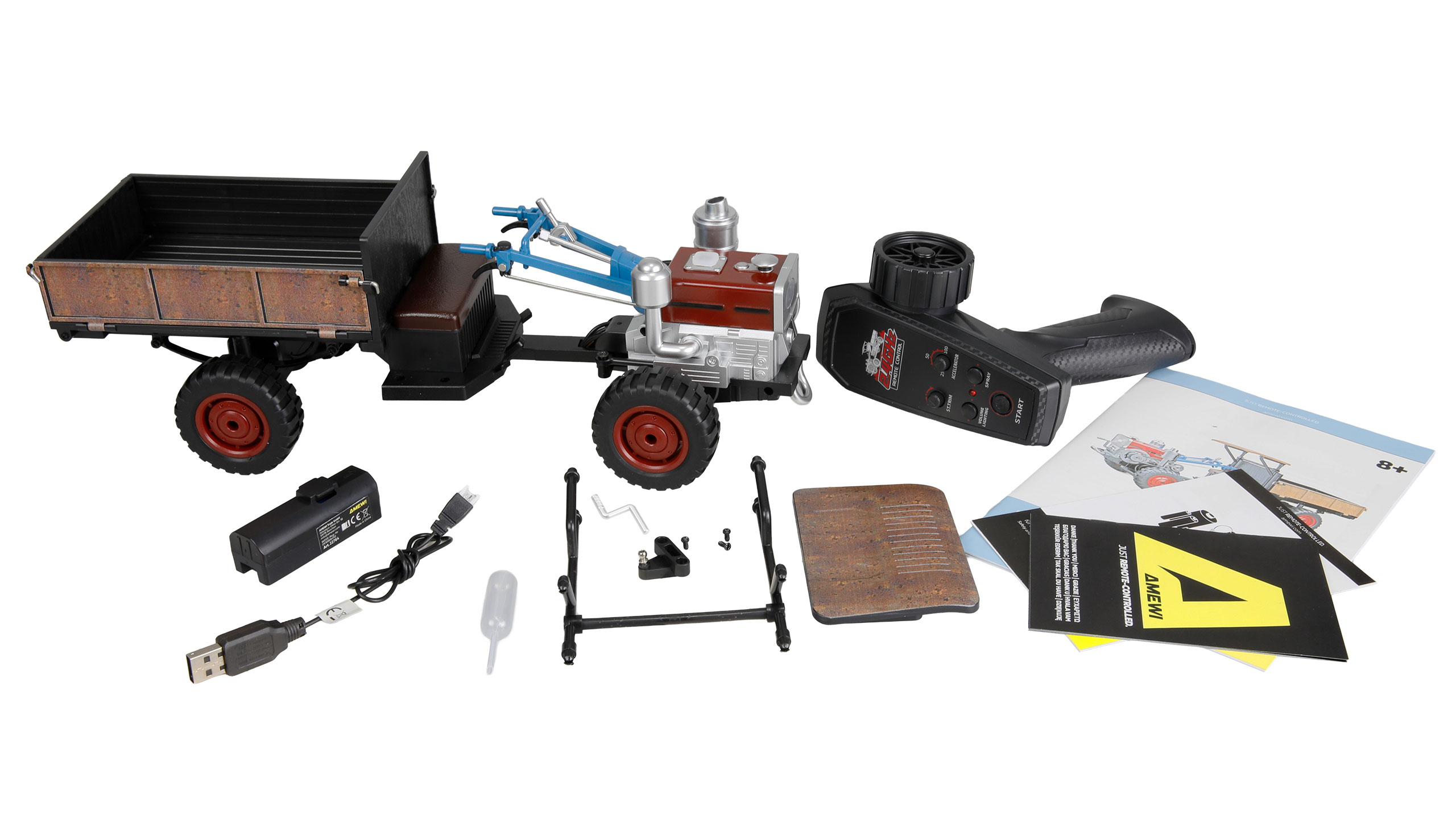 Amewi Retro-Traktor mit Rauch & Licht 4WD 1:12 RTR 22764