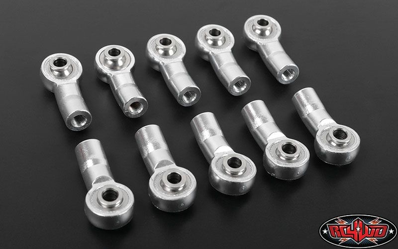 RC4WD M3 Bent Aluminum Axial Style Rod End (Silver) (10) Z-S1350