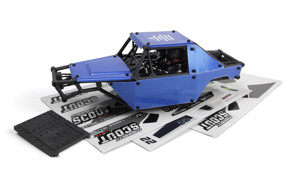 Maverick Scout-24 1/24th Rock Crawler - Karosserie lackiert - Blau 151310