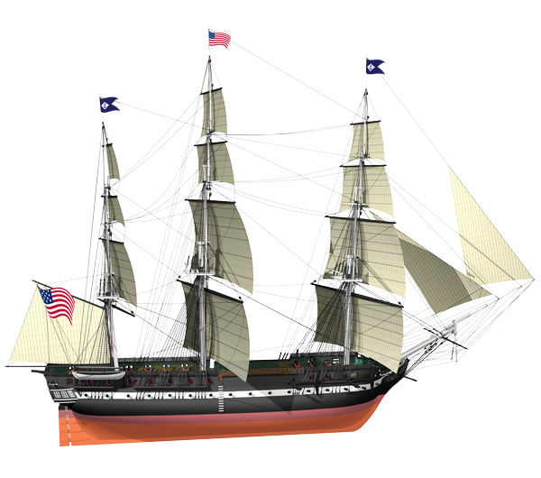 Billing Boats USS Constitution Baukasten BB508