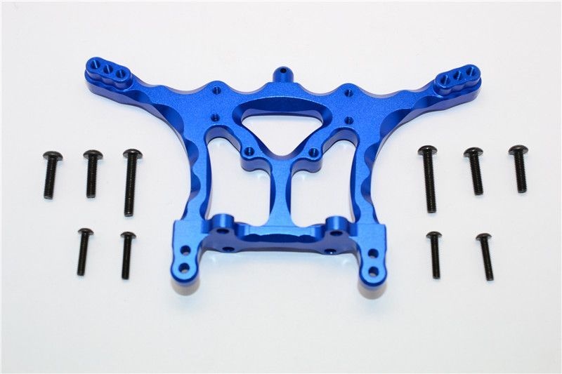 GPM Alu Dämpfersteher hinten eloxiert blau Traxxas 1/10 Rustler, Bandit