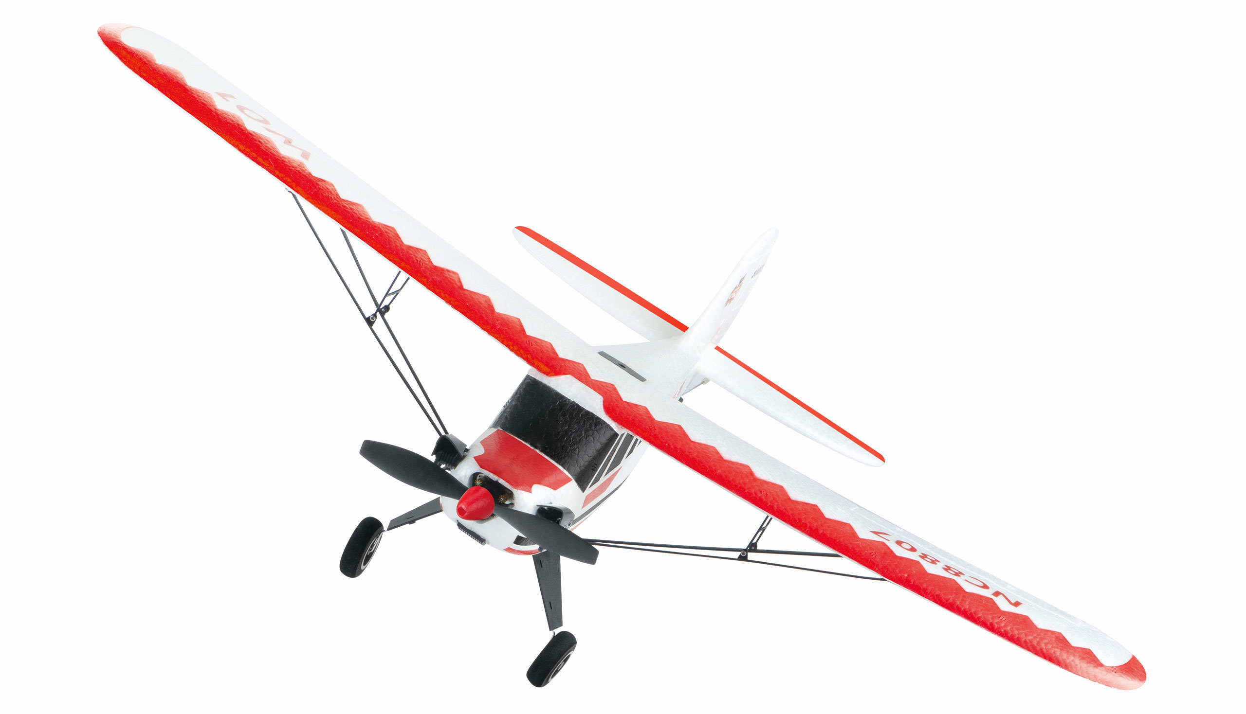 Amewi Piper J-3 Cup rot/weiß, 3-Kanal RTF Gyro Mode 2 24107 - Abbildung 2