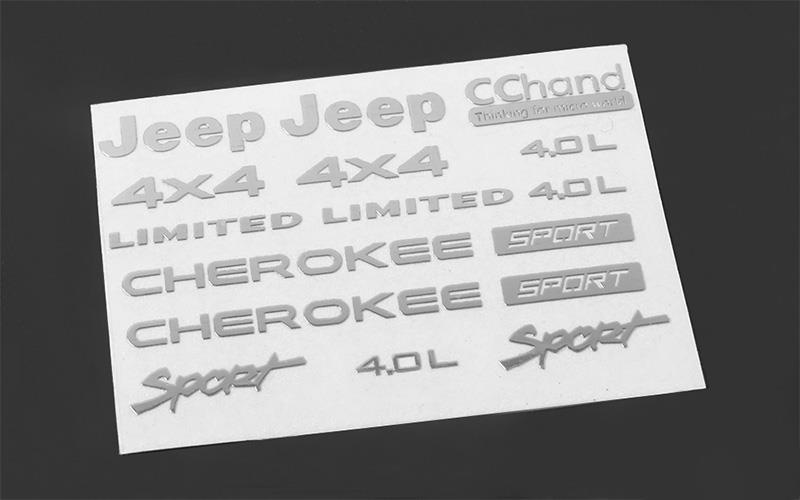 RC4WD Metal Emblem Set für Axial SCX10 XJ (Silver) (VVV-C0263)