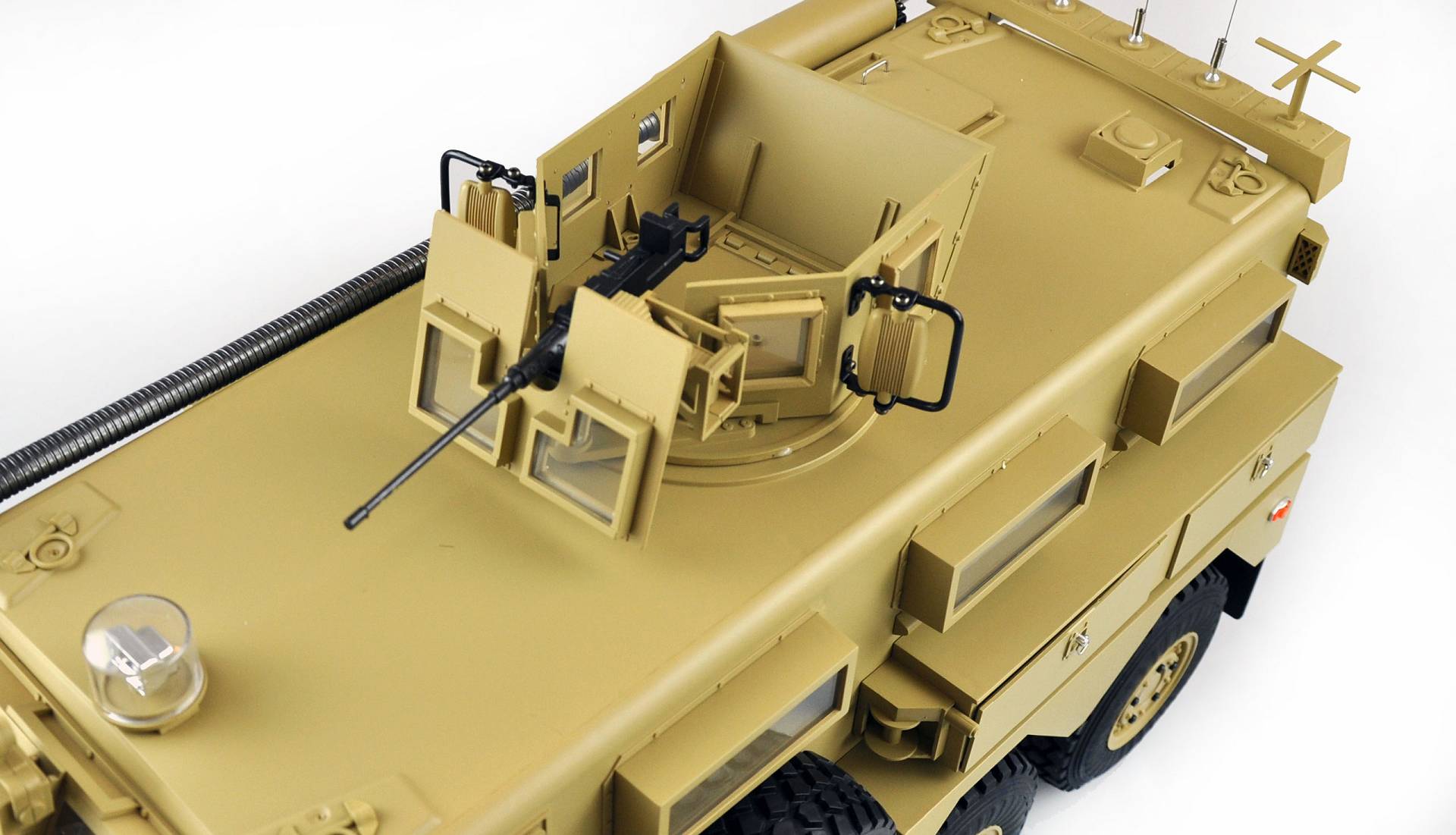 Amewi US-Miltitärfahrzeug MRAP 6x6 1:12 RTR, Licht, Sound & Rauch 22428