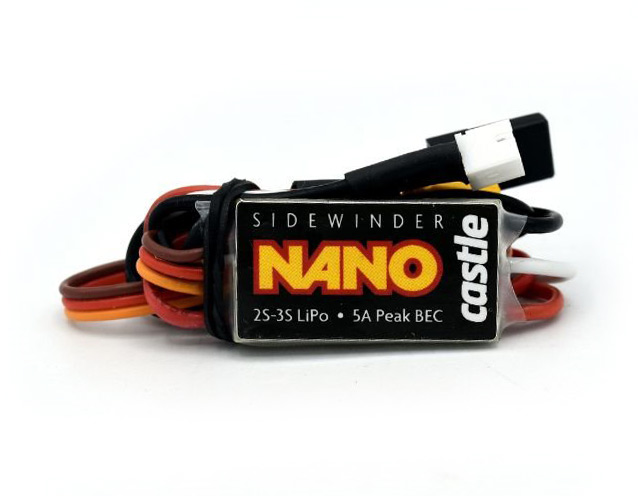 Castle Sidewinder NANO MICRO ESC 1/18-1/24 12.6V Plug & Play 010-0176-01