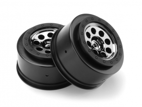 HPI MK.8 V2 Felge schwarz-Chrom (4.5mm Offset/2St) 106191