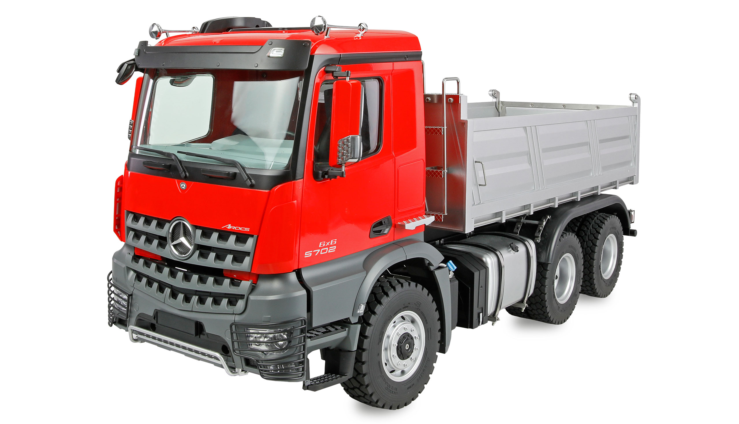 Amewi Mercedes-Benz Arocs Muldenkipper 6x6 1:14 RTR rot 22729