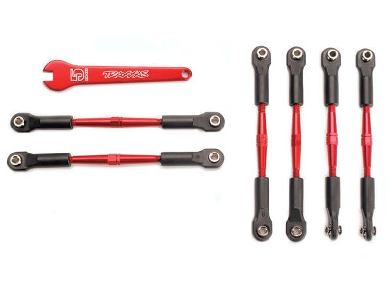 Traxxas L/R Gewindestange 58mm Alu rot 5539X