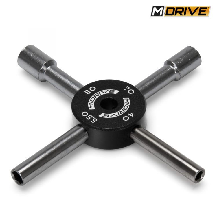 M-DRIVE Steckschlüssel Multi Tool - 4, 5.5, 7 & 8mm MD50000