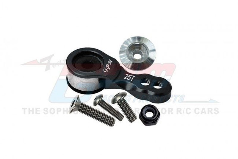 GPM Aluminium Hi-Torque Servo Saver 25T 2-Loch schwarz Airtronics/Ko/Jr SH025TM2SNBK