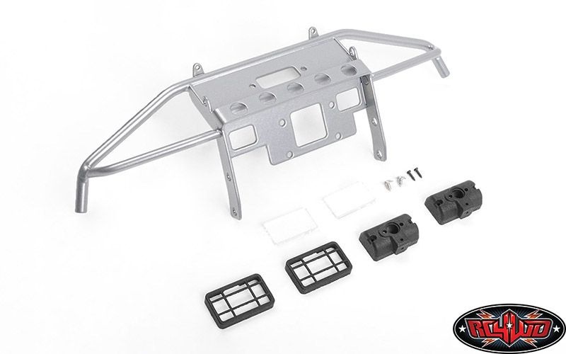 RC4WD Guardian Steel Front Winch Bumper w/ Lights for Axial 1/10 S VVV-C0929