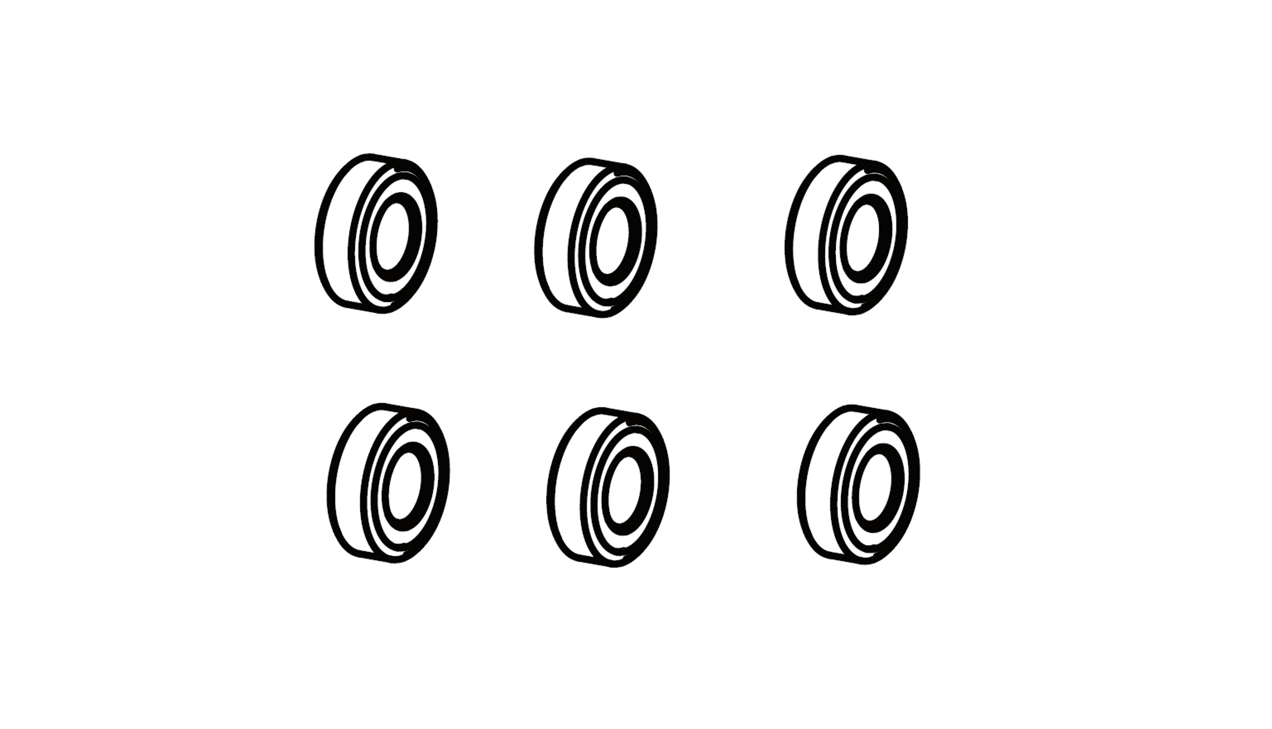 Amewi Kugellager 7x4x2,5mm 17223078