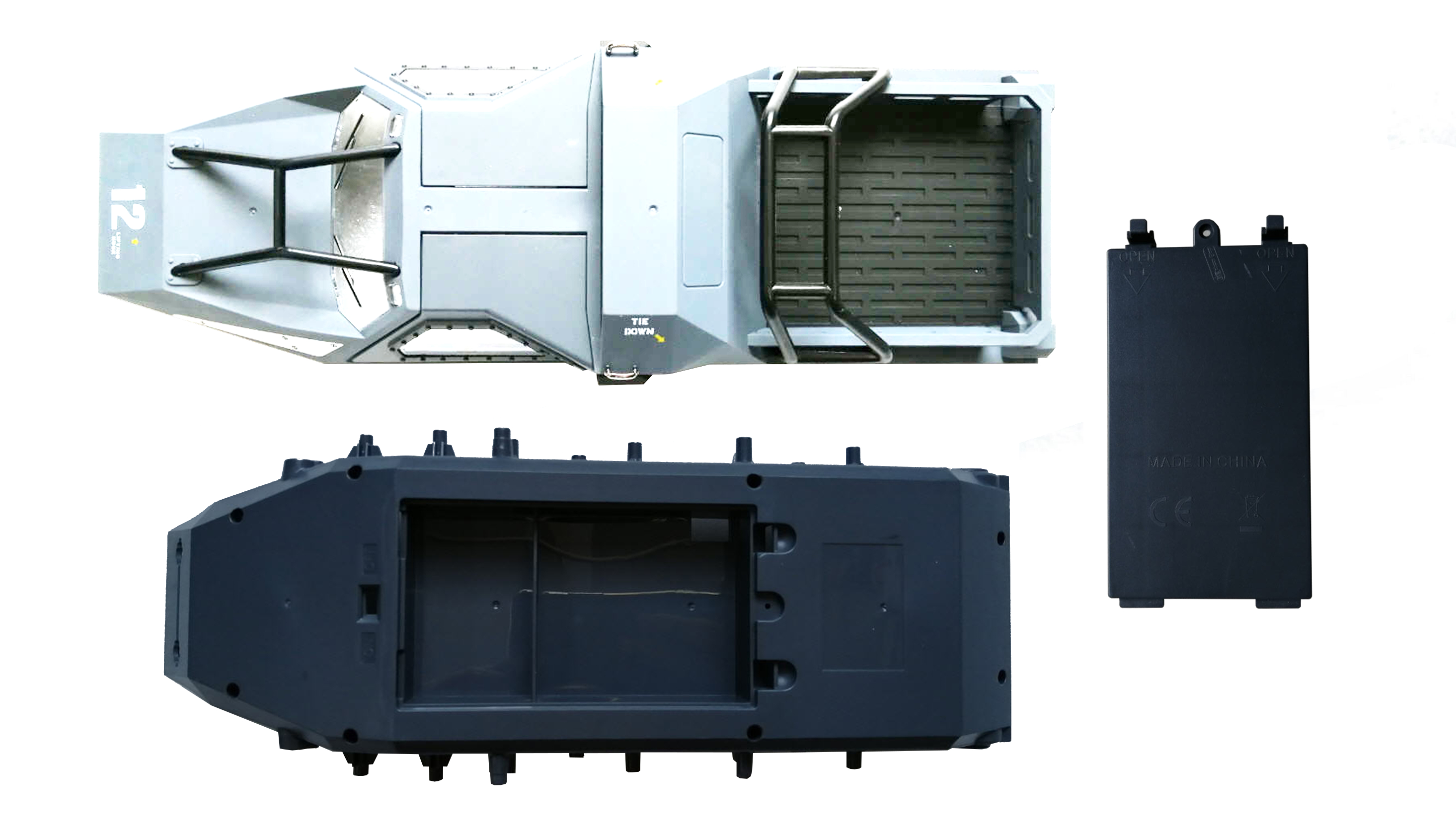 Amewi Karosserie, Chassis & Akkufachabdeckung weiß 1512002