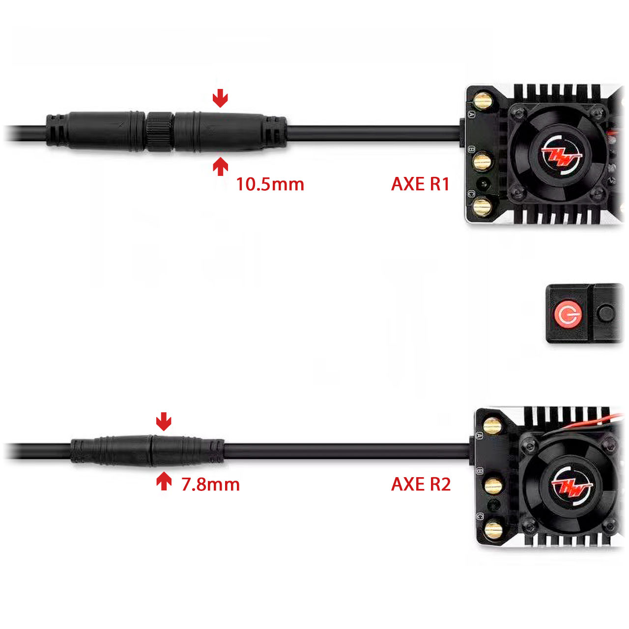 Hobbywing Xerun Axe540L R2-2300kV FOC Combo für Rock Crawler 38020318