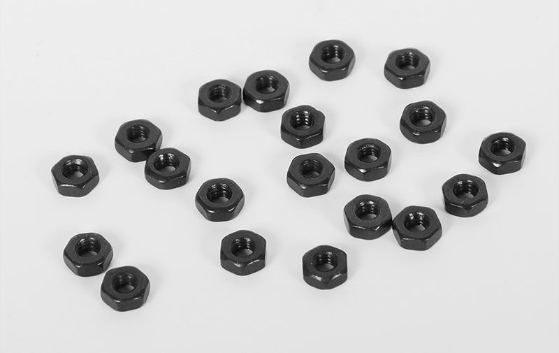 RC4WD Regular M2 Black Nuts (20) Z-S1144