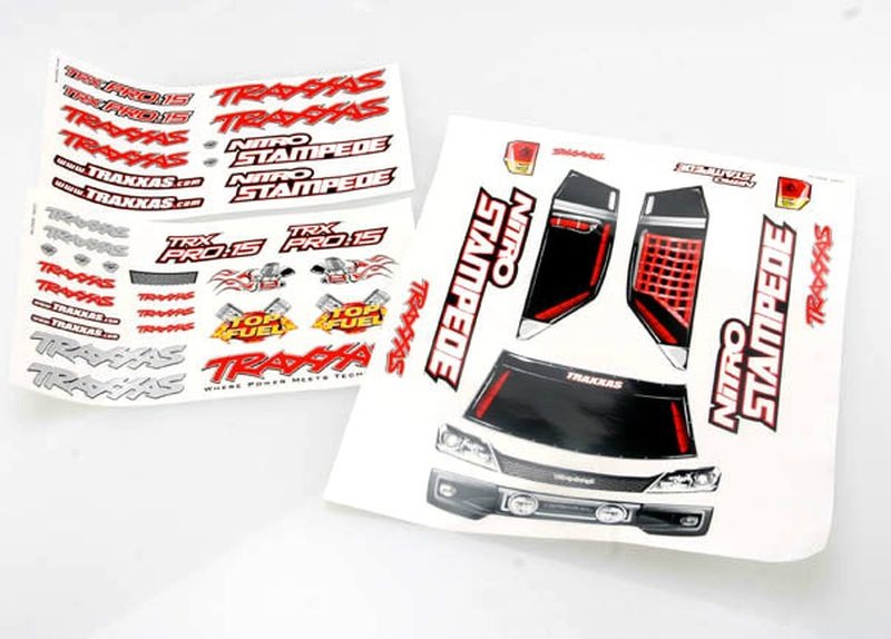 Traxxas DECAL SHEETS, NITRO STAMPEDE 4113X