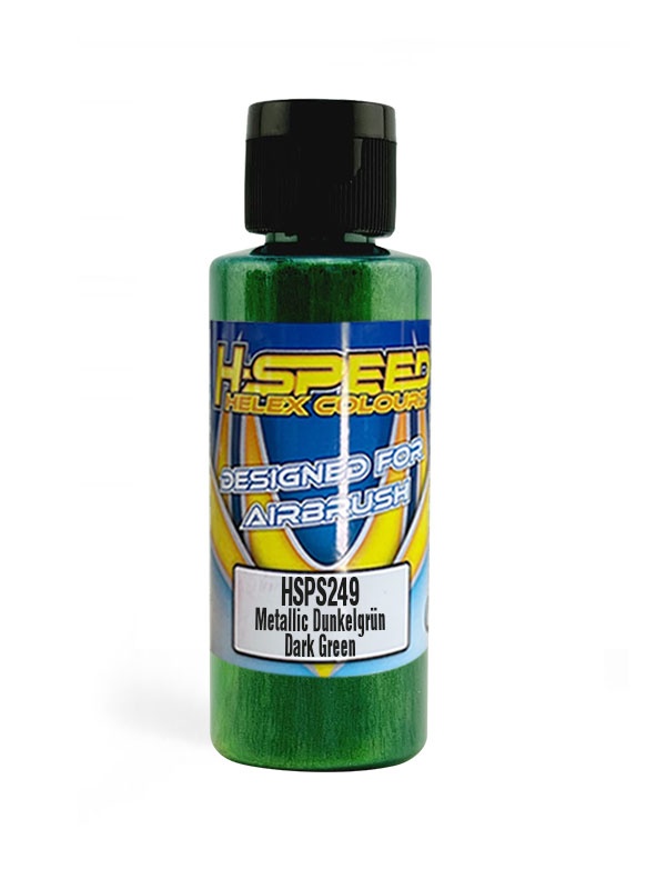 H-SPEED Lexan Airbrush Farbe 60 ml Metallic Dunkelgrün / Dark Green HSPS249