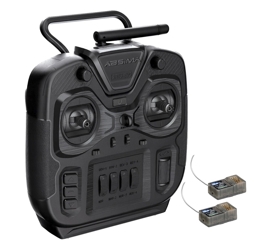 Absima 6-Kanal Stick Fernsteuerungsset SR6S-EVO 2.4GHz mit 2x Empfänger 2000111 - Abbildung 1