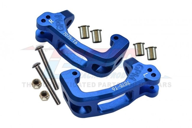 GPM Alu 7075-T6 C-Hubs vorne blau Traxxas Sledge