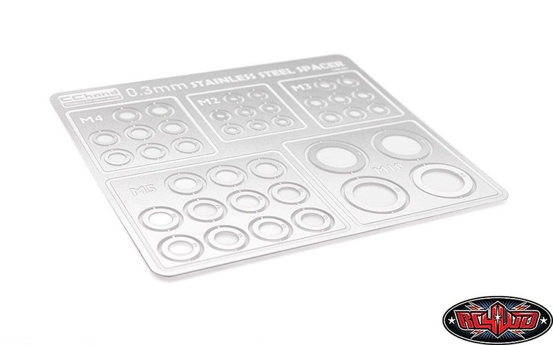 RC4WD Stainless Steel 0.3mm Spacers Assortment VVV-C1221