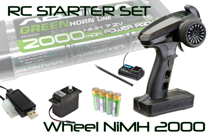 Absima RC Starter-Set "Wheel NiMH 2000" 2200012