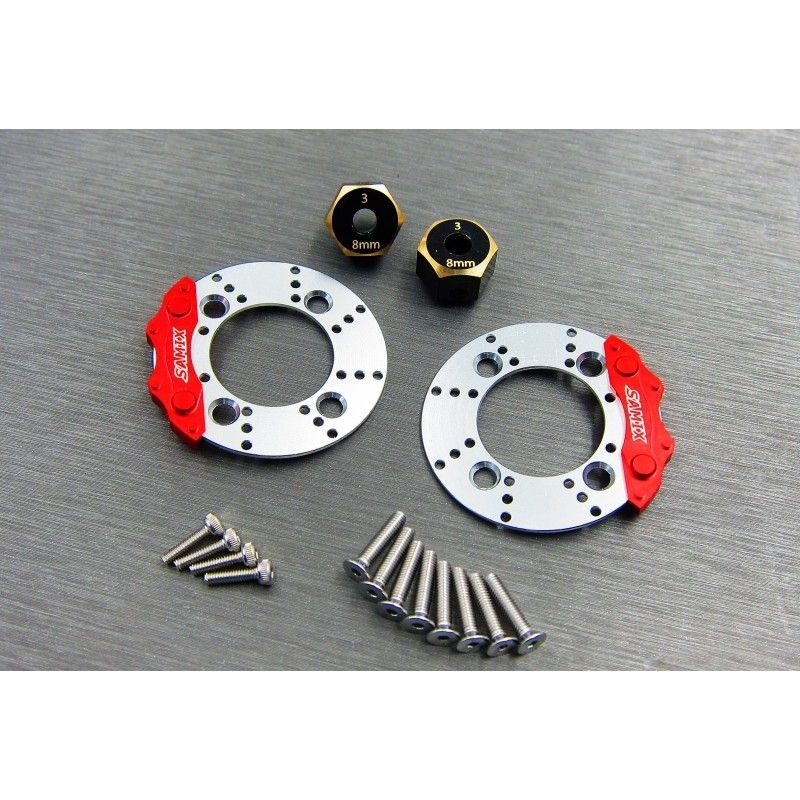 SAMIX Bremsscheiben (für SCX3-4012a/4012fs) für Axial SCX10-3 SCX3-6412C2