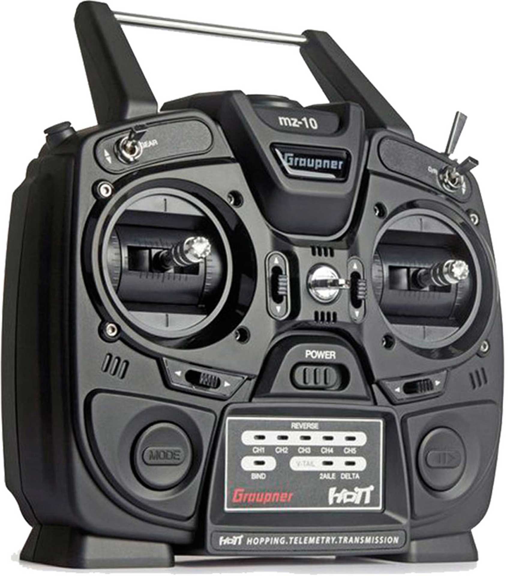 GRAUPNER MZ-10 HOTT EINZELSENDER 2,4Ghz FERNSTEUERUNG S1042.77