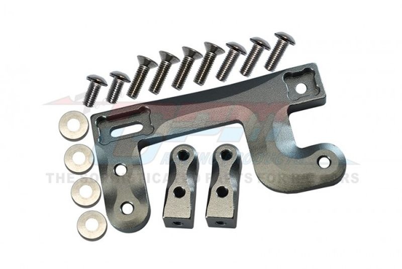 GPM Aluminium Servohalterung grau-silber TAMIYA Tractor TRU024XGS