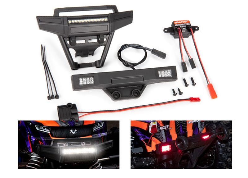 Traxxas HOSS Lichter-Set komplett mit Power Supply für 9011 Karo 9095 - Abbildung 1