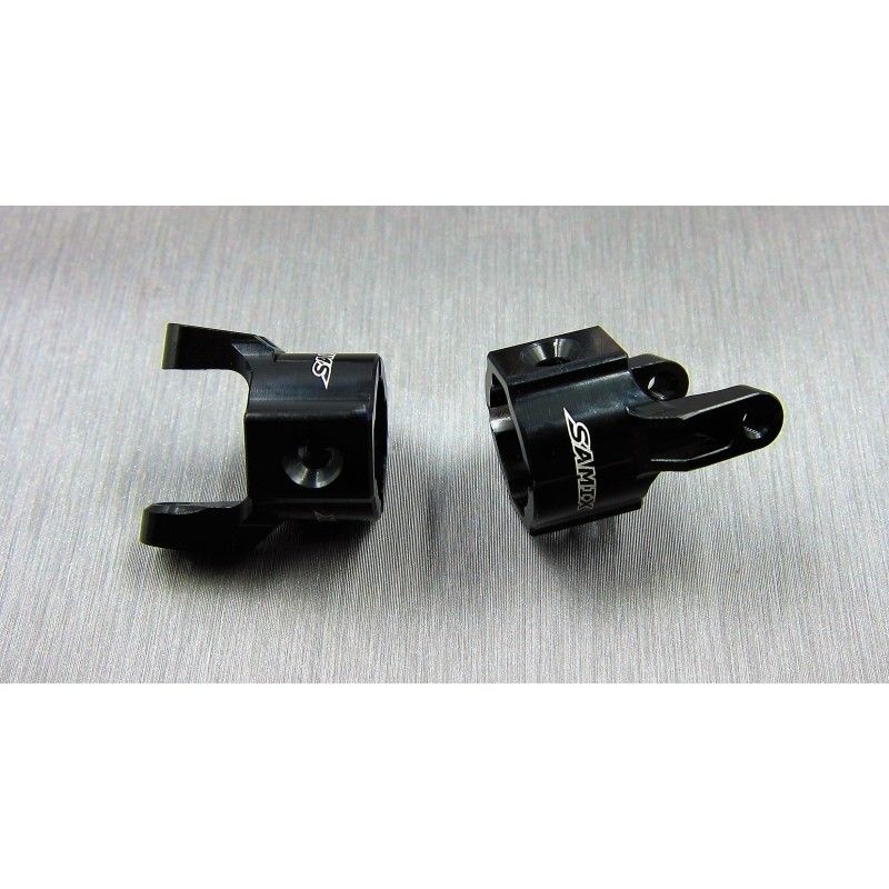 SAMIX Radträger (8°) schwarz für Axial SCX10 SCX-6014-8