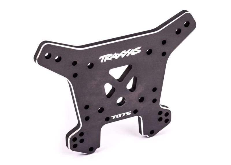Traxxas Dämpferbrücke hinten 7075-T6 Alu dunkelgrau eloxiert 9638A