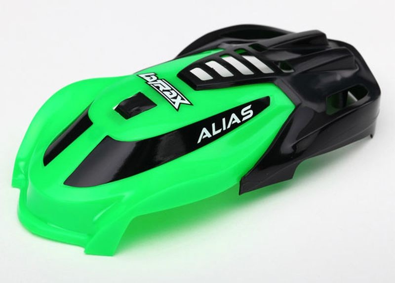 Traxxas Haube, Alias grün mit Schrauben 6614