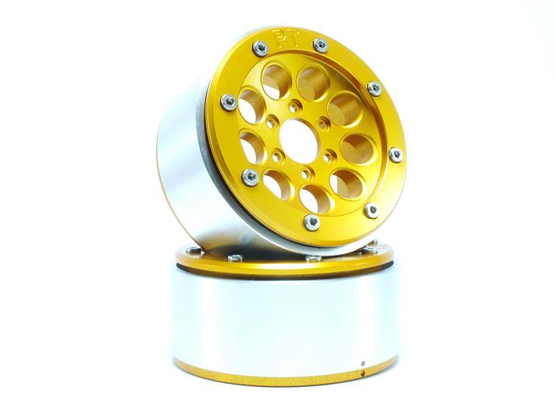Metsafil Beadlock Wheels GUN gold/gold 1.9 (2 St.) ohne Radnabe MT5020GOGO