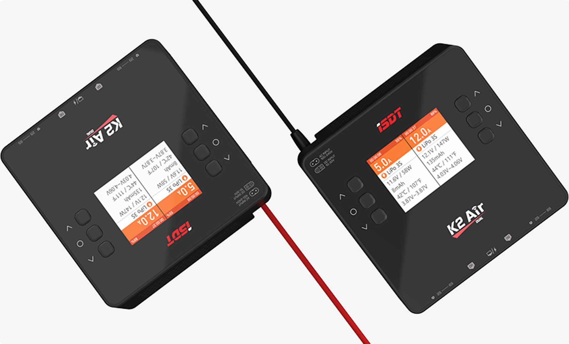 ISDT K2 Air Dual Charger 200 (500)W x2 AC/DC 1-6S ladegerät mit BattAir Technologie K2Air